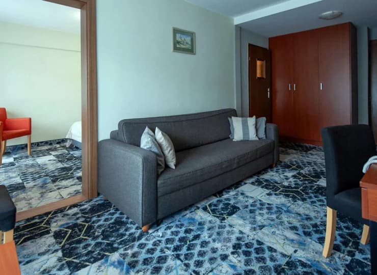 W drugim pokoju może mieścić się rozkładana sofa