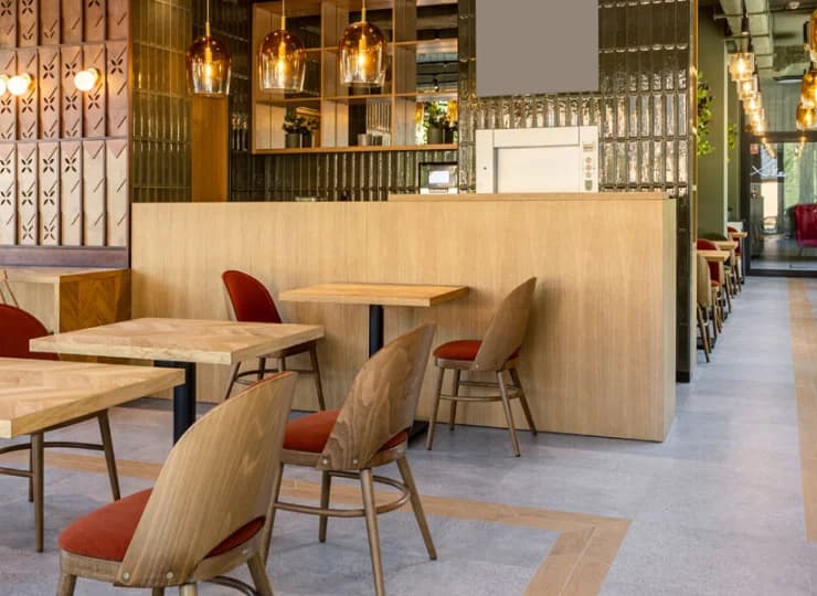 Przygotowano tutaj nowoczesną restaurację