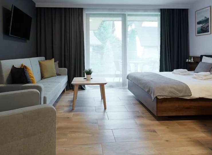 Apartament nr 6 to wygodna przestrzeń dla 2 osób