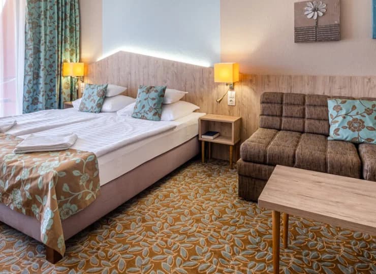 Hotel Margareta**** umożliwia pobyt w wygodnych 2-osobowych pokojach