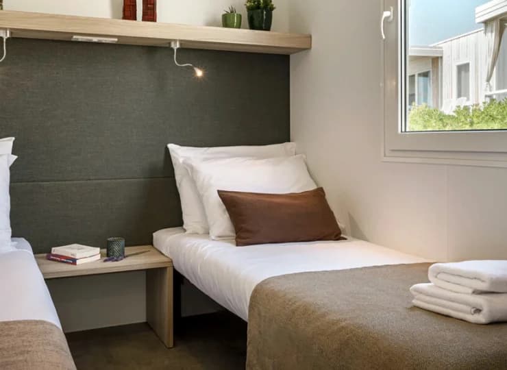 Jak pozostałe domki Amber Sea Luxury ma 2 odrębne sypialnie