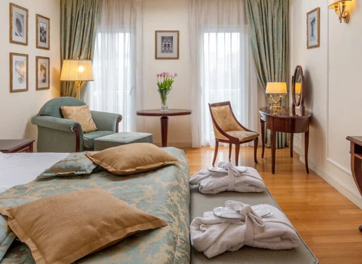 Pokoje są eleganckie i przestronne