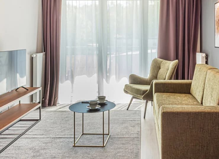 Trzypokojowy apartament deluxe ma ok. 50 m2 powierzchni