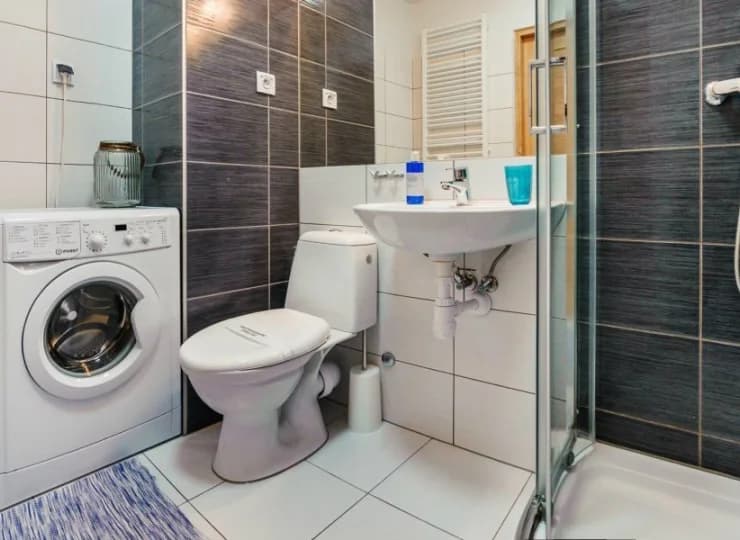 Każdy apartament dysponuje prywatną łazienką