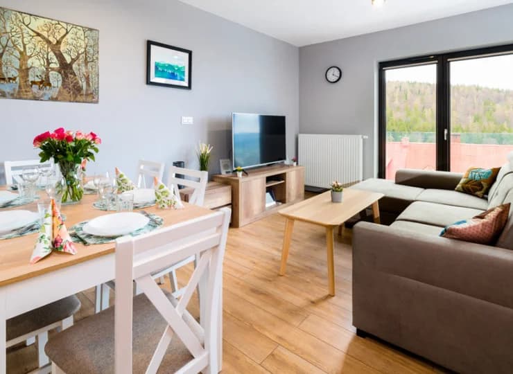 Przeznaczone na pobyt do 4 osób Apartamenty Sun & Snow Karpatia w Karpaczu