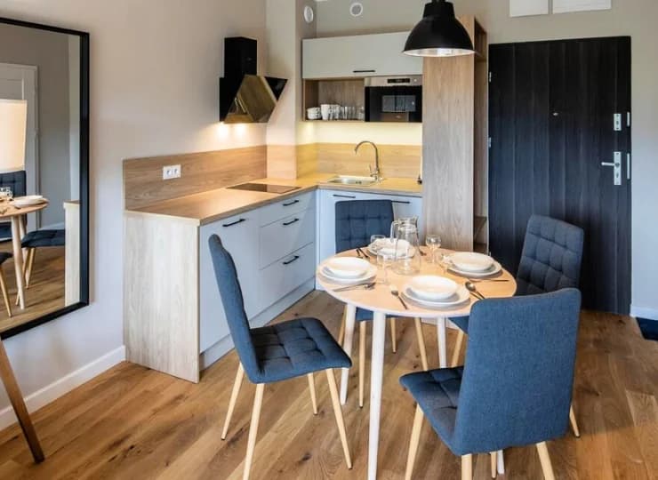W każdym apartamencie zadbano o dodatki wprowadzające domową atmosferę