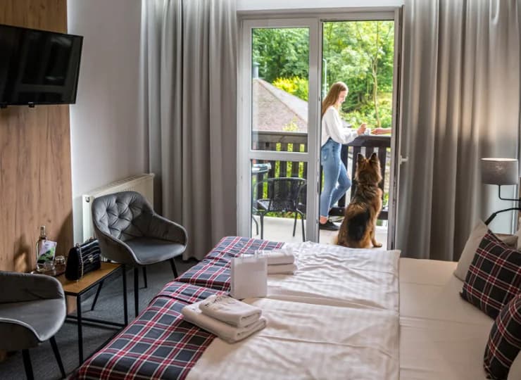 Hotel przyjmuje gości wypoczywających ze zwierzętami