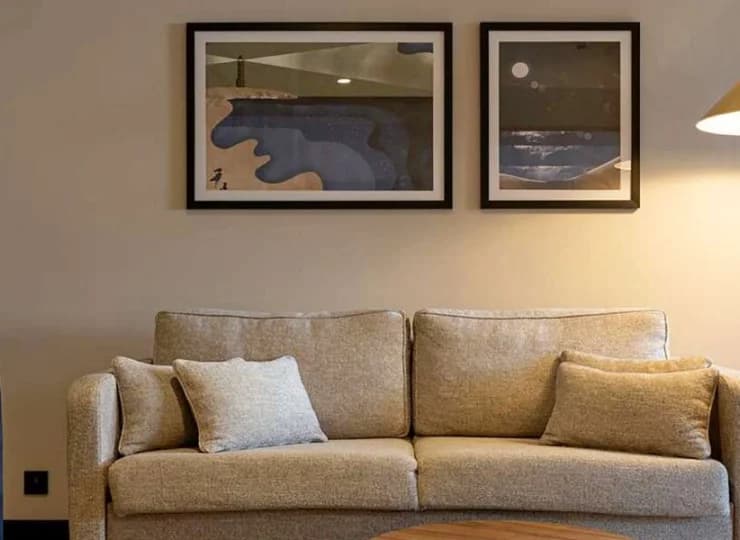 W apartamentach znajduje się dodatkowo rozkładana sofa