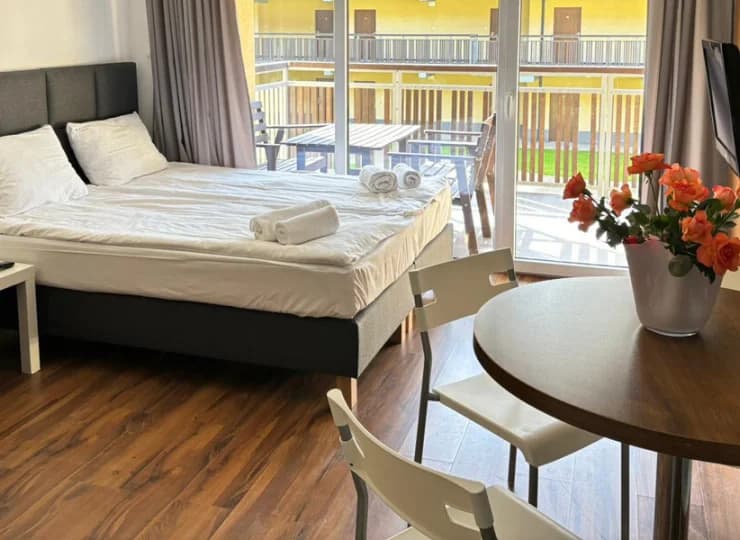 Obiekt oferuje apartamenty, w których mogą zamieszkać 2, 3 lub 4 osoby