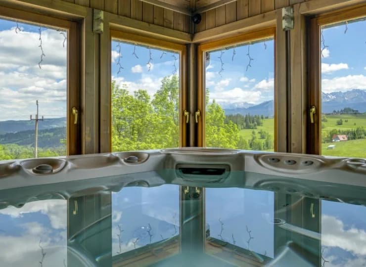 Jacuzzi ma widok na góry