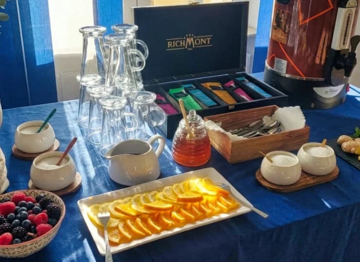 Goście mogą tu skorzystać z oferty śniadaniowej (dodatkowo płatna)