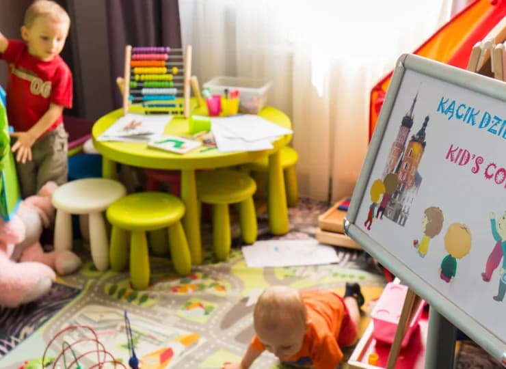 W hotelu przygotowano kącik dla najmłodszych