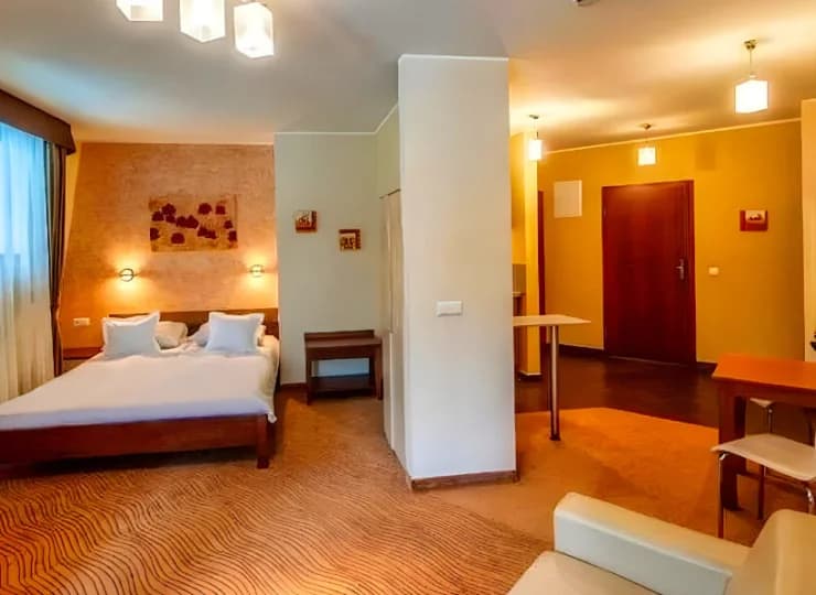 Apartament typu Studio składa się z jednego pomieszczenia