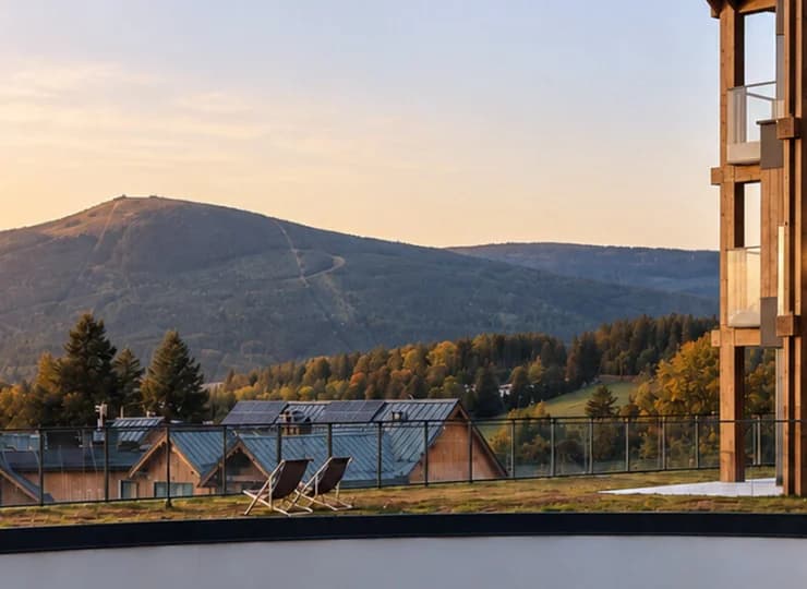 Pobytowi towarzyszy widok na Karkonosze