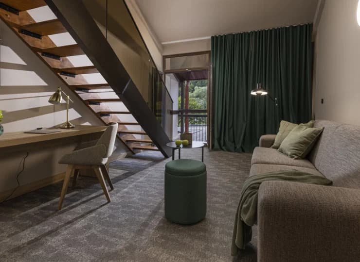 Są także dwupoziomowe apartamenty Jezercica