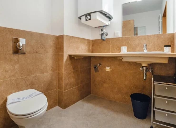 Każdy apartament dysponuje prywatną łazienką