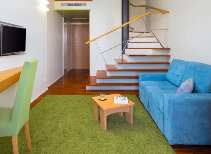 Niektóre apartamenty duplex suite są dwupoziomowe