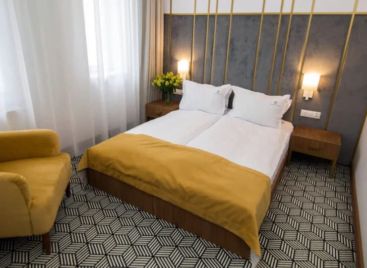 Wnętrza są urządzone w eleganckim stylu