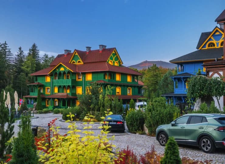 Stylowe wille nawiązują architekturą do tradycyjnej zabudowy norweskiej