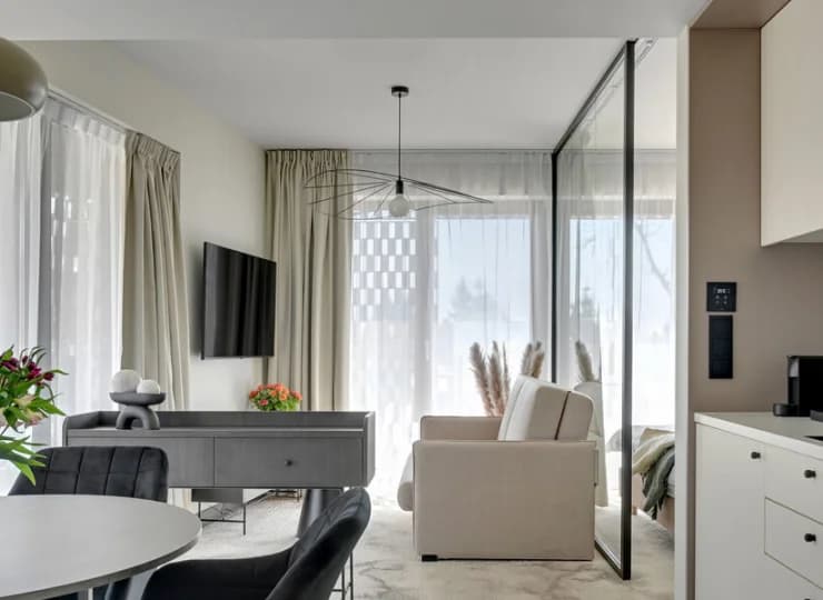 Salon w apartamencie superior