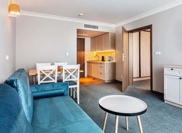 Apartamenty składają się z dwóch niezależnych pokoi