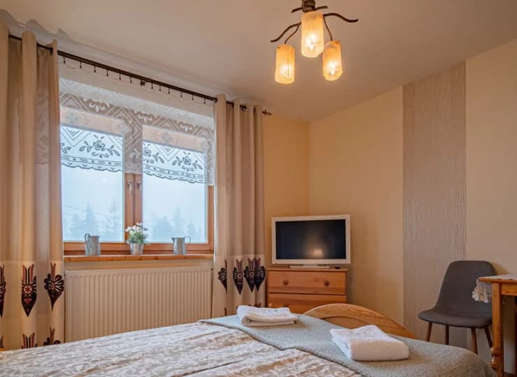 Pokoje są przytulne i komfortowe