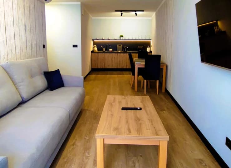 Dla gości zostały także przygotowane funkcjonalne apartamenty