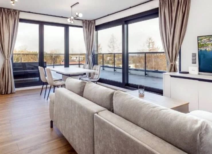 Apartament A64 to największy z dostępnych apartamentów - ma dwie sypialnie