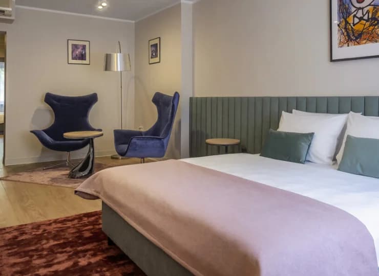 2-pokojowy apartament to wnętrze dla 4 osób (43 m2 powierzchni)