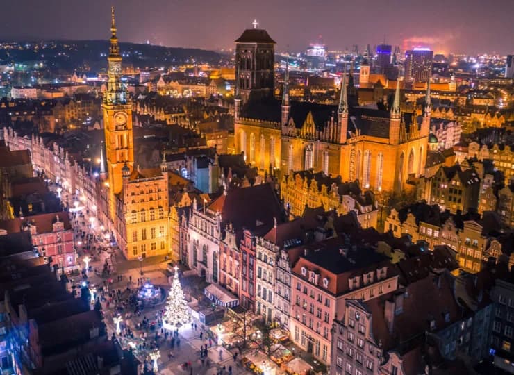 Podczas Jarmarku Bożonarodzeniowego Gdańsk prezentuje się fantastycznie