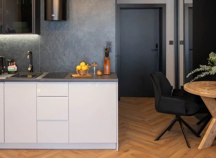 Każdy apartament ma aneks kuchenny