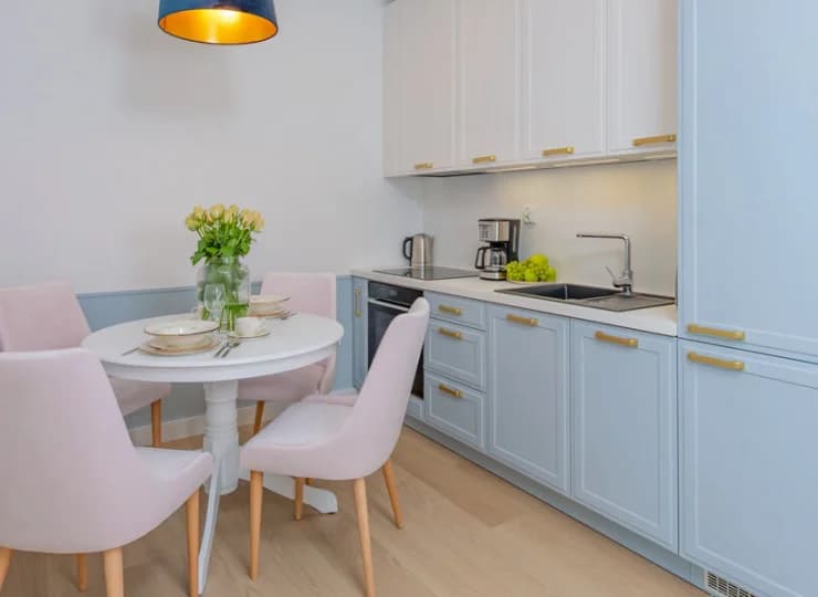 Dobrze wyposażony aneks kuchenny w apartamencie classic