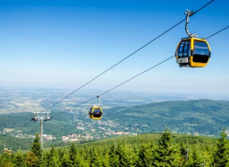Tylko 2 km dzielą ośrodek od popularnej całorocznej kolejki gondolowej Ski & Sun