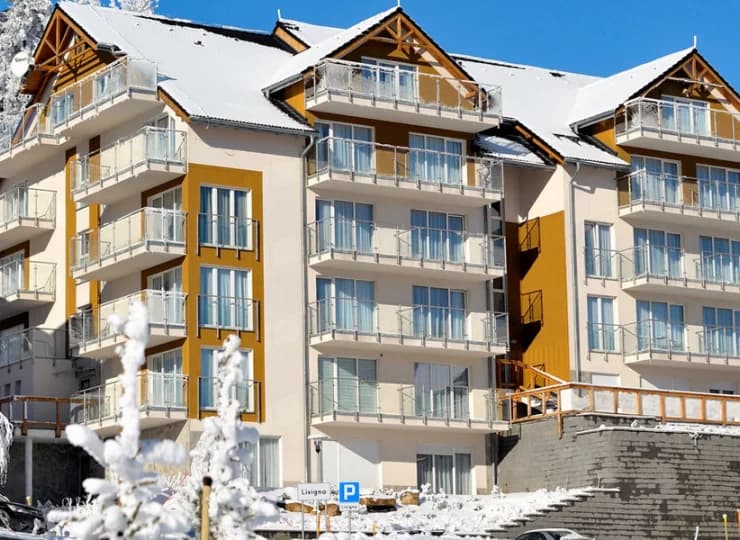 Apartamenty znajdują się w nowoczesnych apartamentowcach