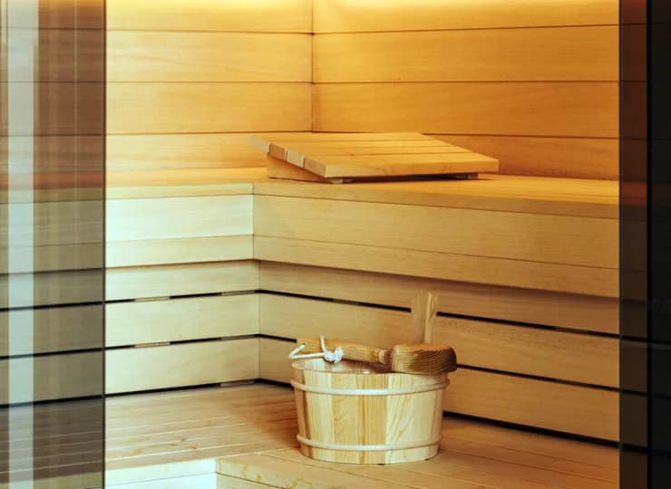 W hotelu mieści się kameralna strefa wellness z sauną