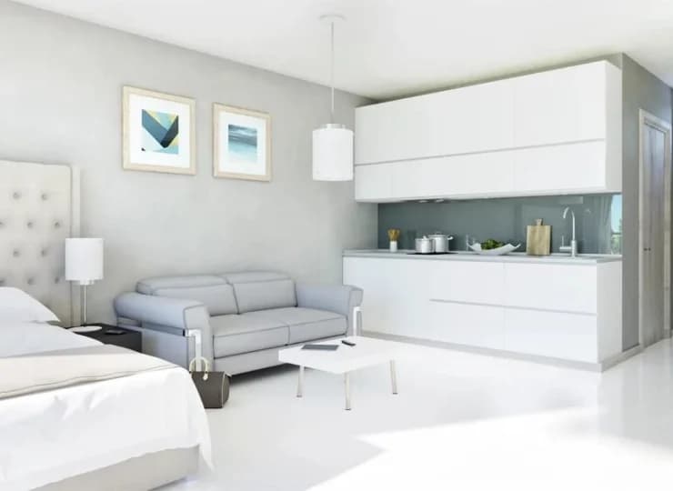 Apartamenty mają formę wielofunkcyjnego studia