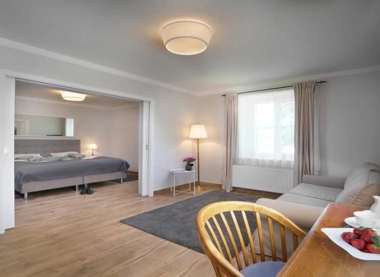 Apartament Ogrodnika to wnętrze przeznaczone dla nawet 4 osób