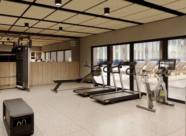 Aktywni goście mogą korzystać ze strefy fitness