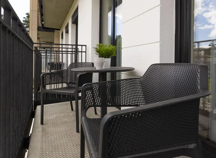 Każdy apartament ma własny balkon