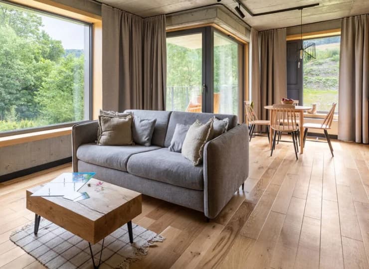 Na gości czekają tutaj nowoczesne apartamenty dla 4 lub 5 osób