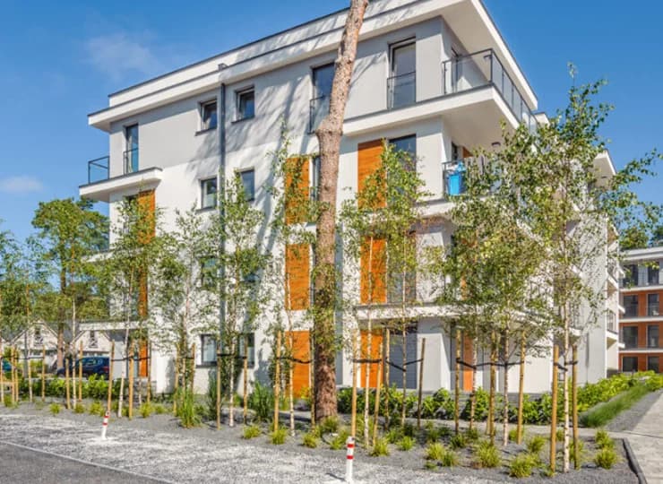 Apartamenty w Pobierowie są otoczone sosnowym lasem