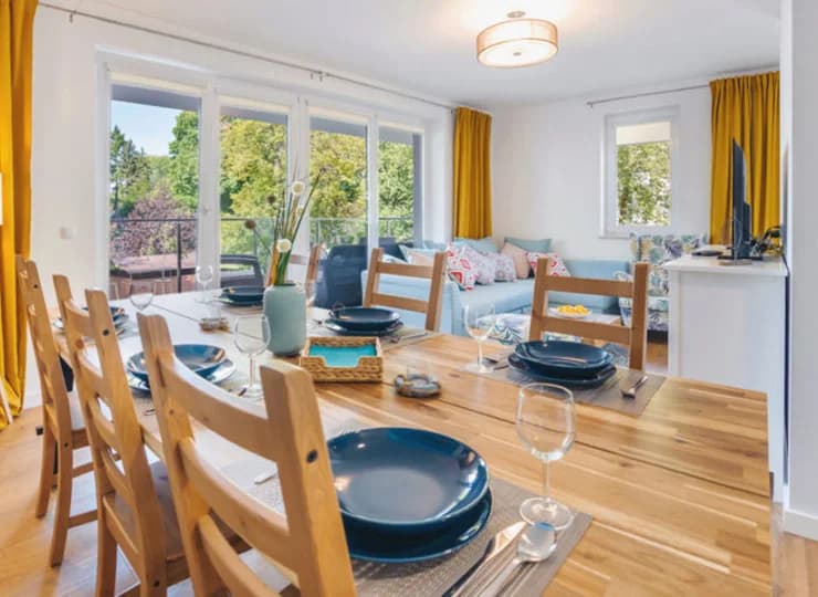Apartamenty mieszczą się w nowym budynku na Wyspie Solnej