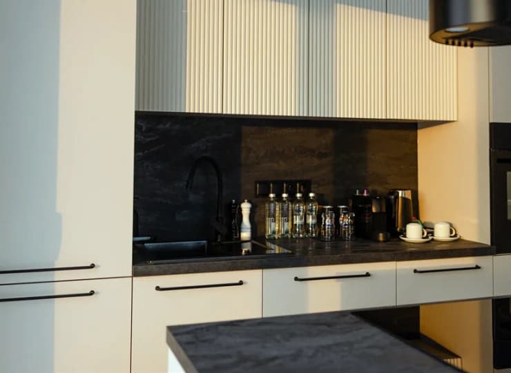 Aneks kuchenny w Aspen Prime House jest świetnie wyposażony