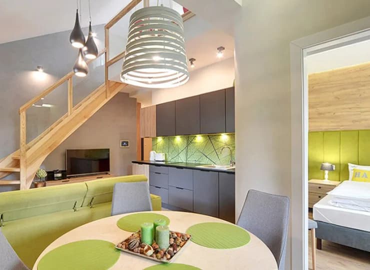 Przykładowy dwupoziomowy apartament Grand dla maksymalnie 6 osób