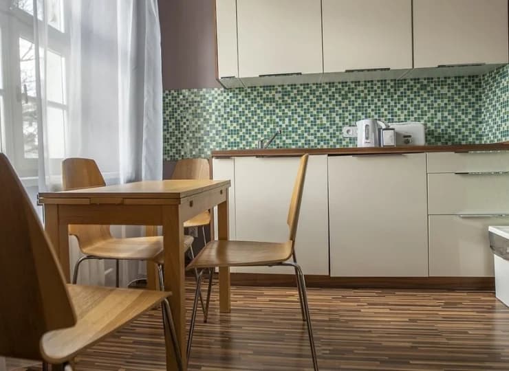Każdy apartament posiada w pełni wyposażony aneks kuchenny
