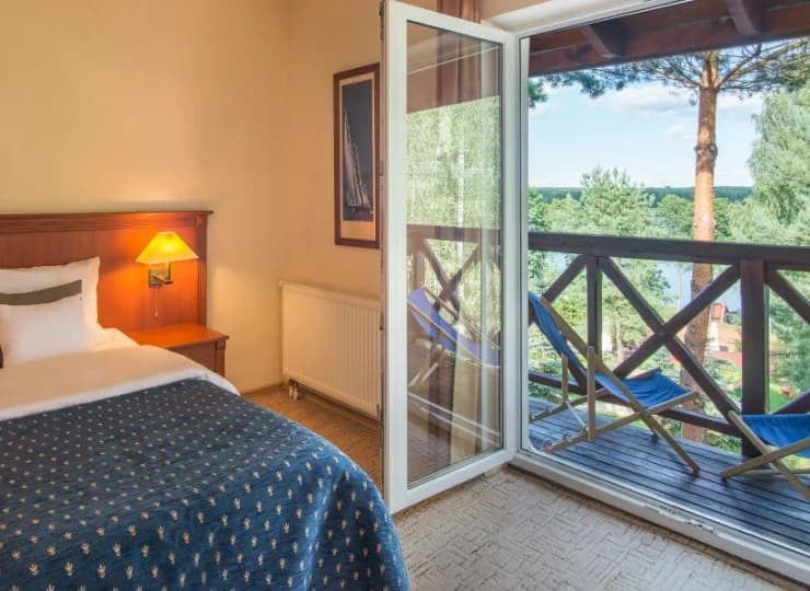 W niektórych pokojach znajduje się balkon