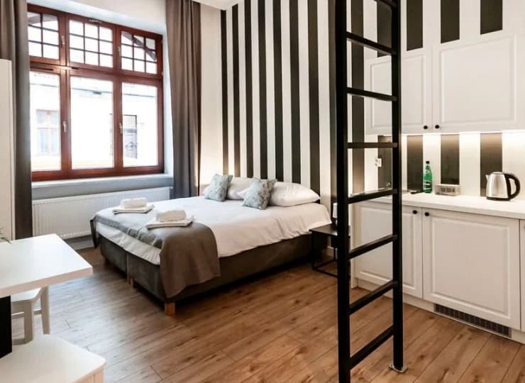 Apartamenty są położone na 5 kondygnacjach