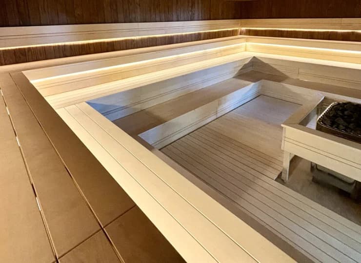 Strefa saun: sauna fińska, sauna na podczerwień, łaźnia parowa, komora lodowa