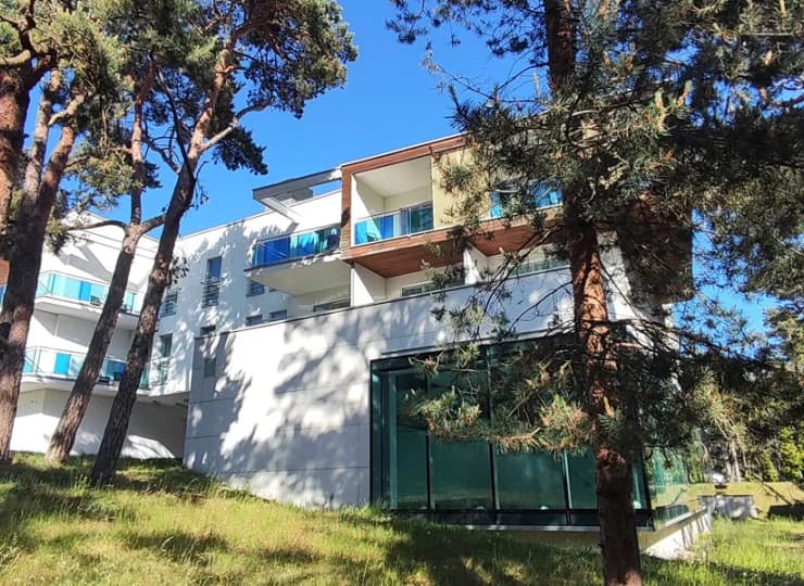 Hotel jest otoczony nadmorskim lasem sosnowym
