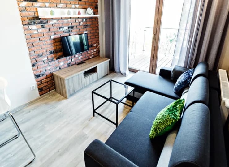 Apartamenty są nowoczesne i komfortowo urządzone